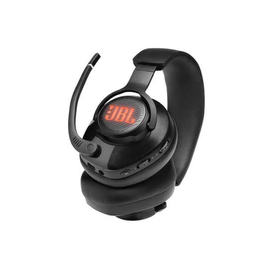 JBL Quantum 400 - Black - USB over-ear PC gaming headset with game-chat dial - Detailshot 4 image number null
